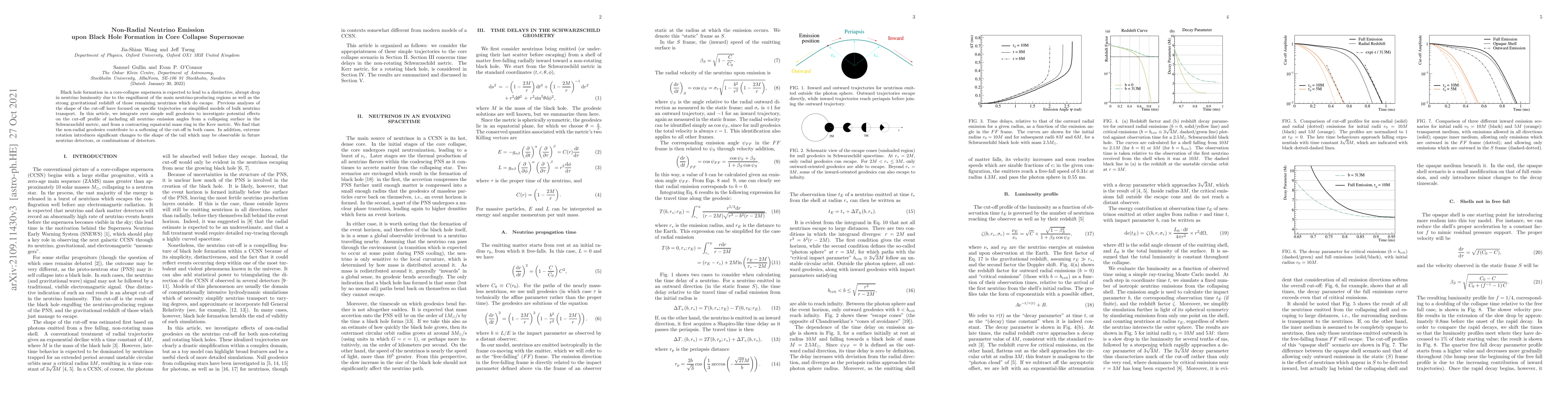 Thumbnail for Non-Radial Neutrino Emission upon Black Hole Formation in Core Collapse
  Supernovae