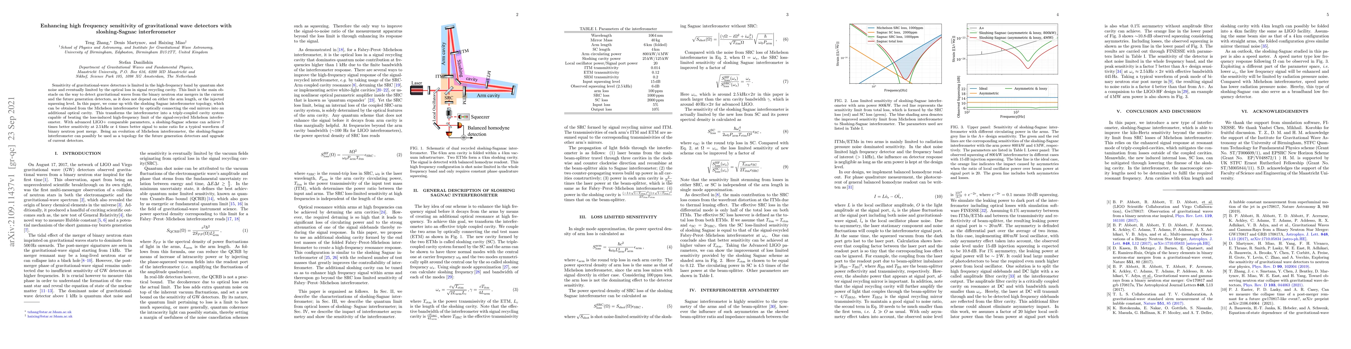 Thumbnail for Enhancing high frequency sensitivity of gravitational wave detectors
  with sloshing-Sagnac interferometer