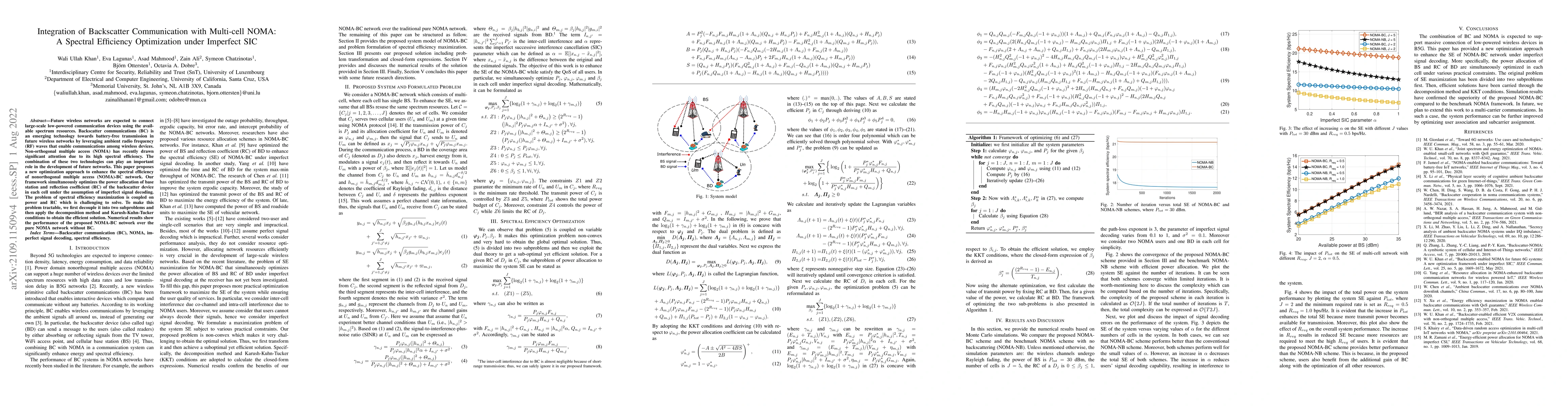 Thumbnail for Integration of Backscatter Communication with Multi-cell NOMA: A
  Spectral Efficiency Optimization under Imperfect SIC