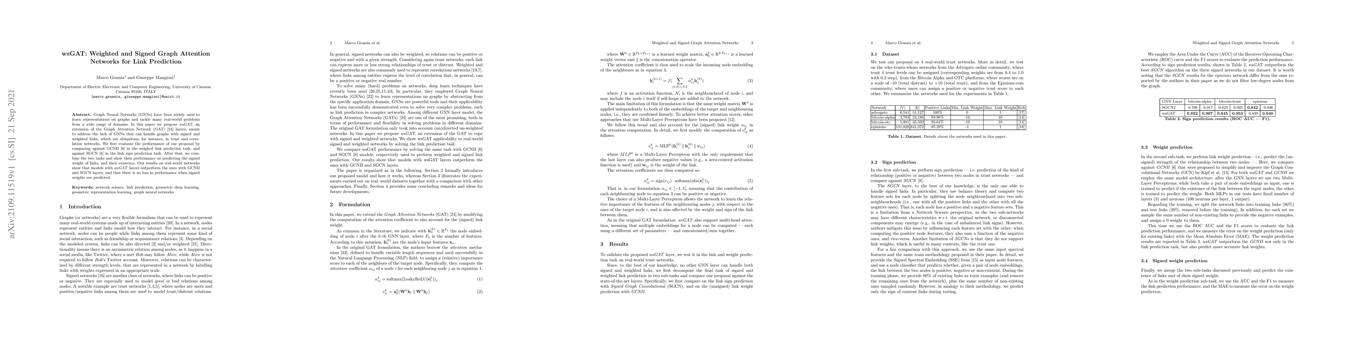 Thumbnail for wsGAT: Weighted and Signed Graph Attention Networks for Link Prediction