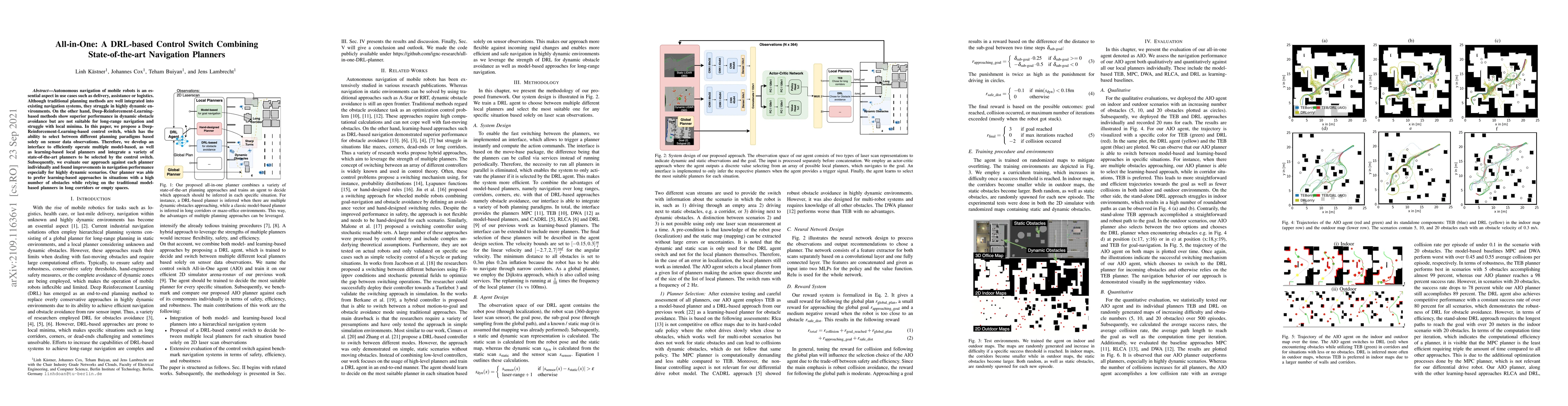 Thumbnail for All-in-One: A DRL-based Control Switch Combining State-of-the-art
  Navigation Planners