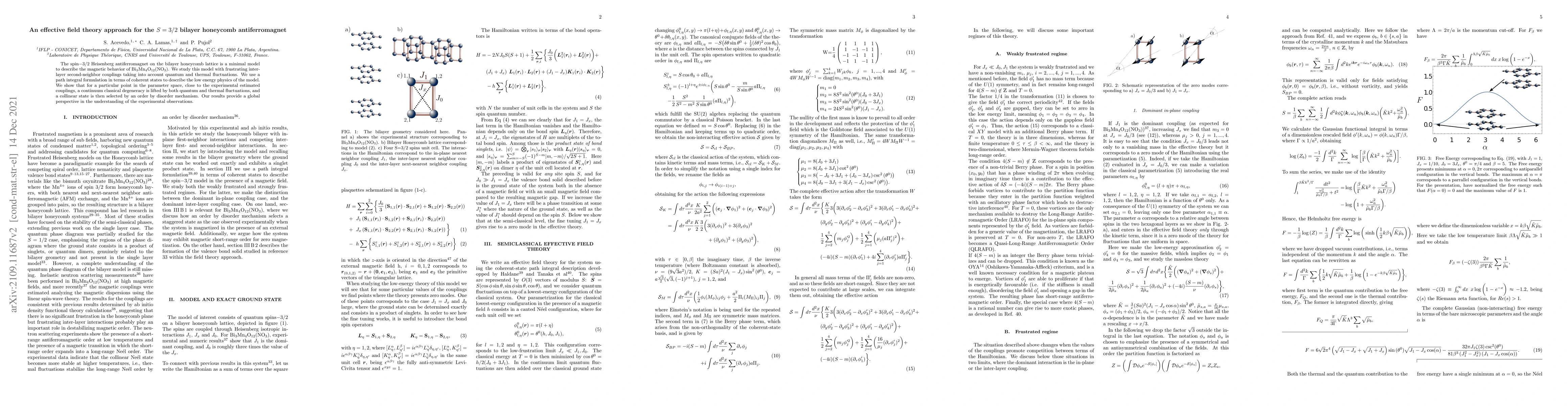 Thumbnail for An effective field theory approach for the $S = 3/2$ bilayer honeycomb
  antiferromagnet
