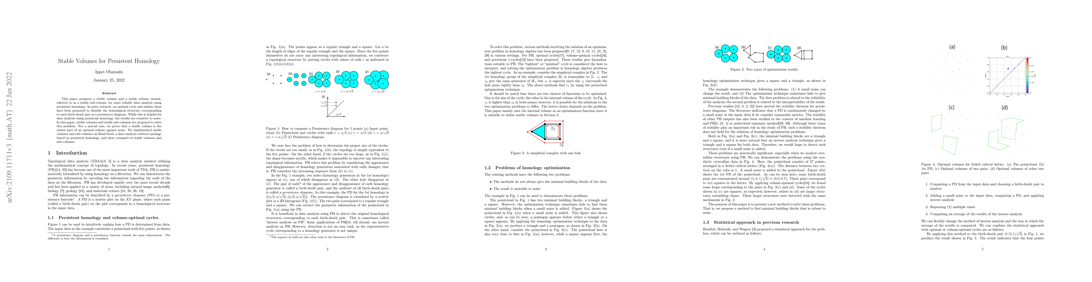 Thumbnail for Stable Volumes for Persistent Homology