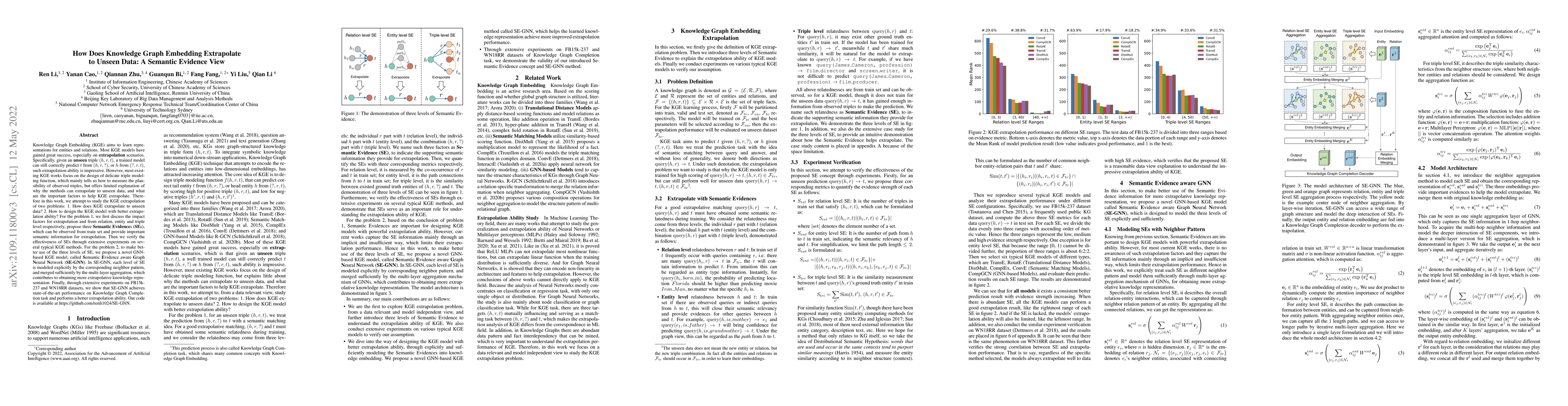 Thumbnail for How Does Knowledge Graph Embedding Extrapolate to Unseen Data: A
  Semantic Evidence View
