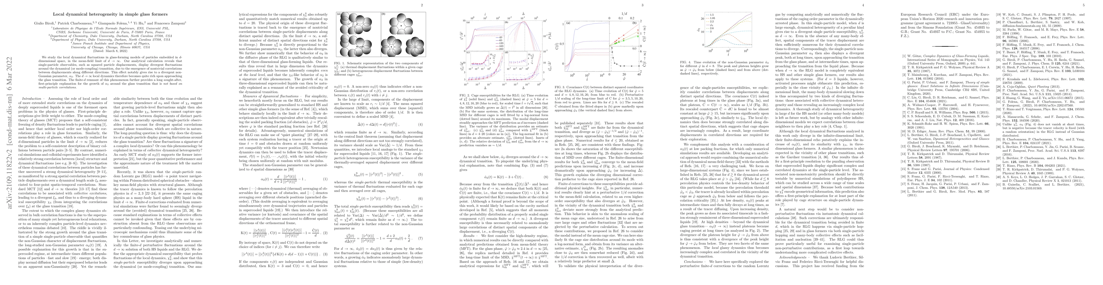 Thumbnail for Local dynamical heterogeneity in glass formers