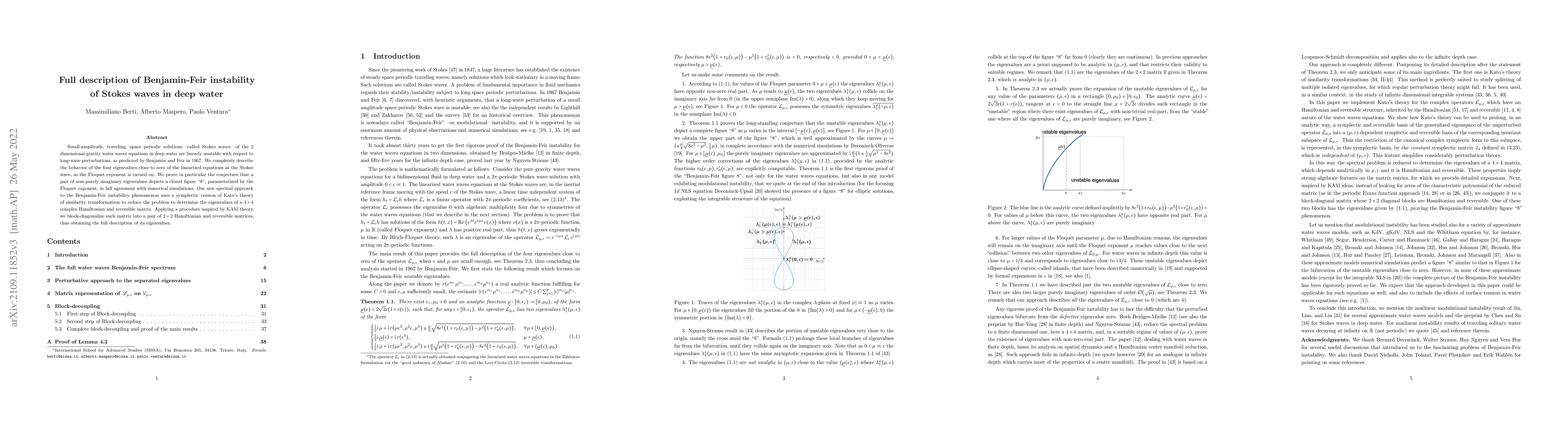 Thumbnail for Full description of Benjamin-Feir instability of Stokes waves in deep
  water