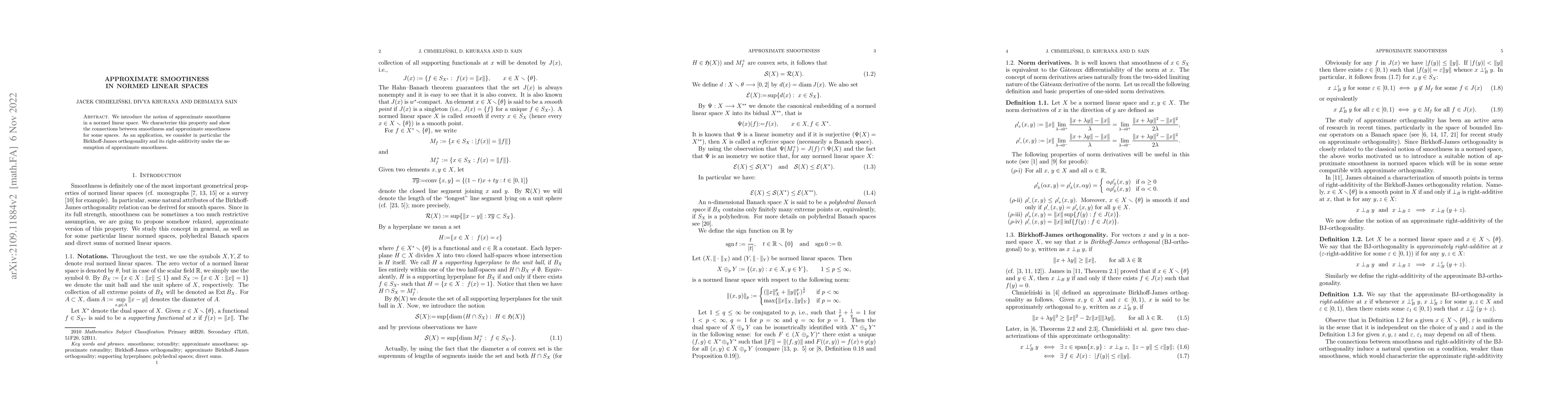 Thumbnail for Approximate smoothness in normed linear spaces