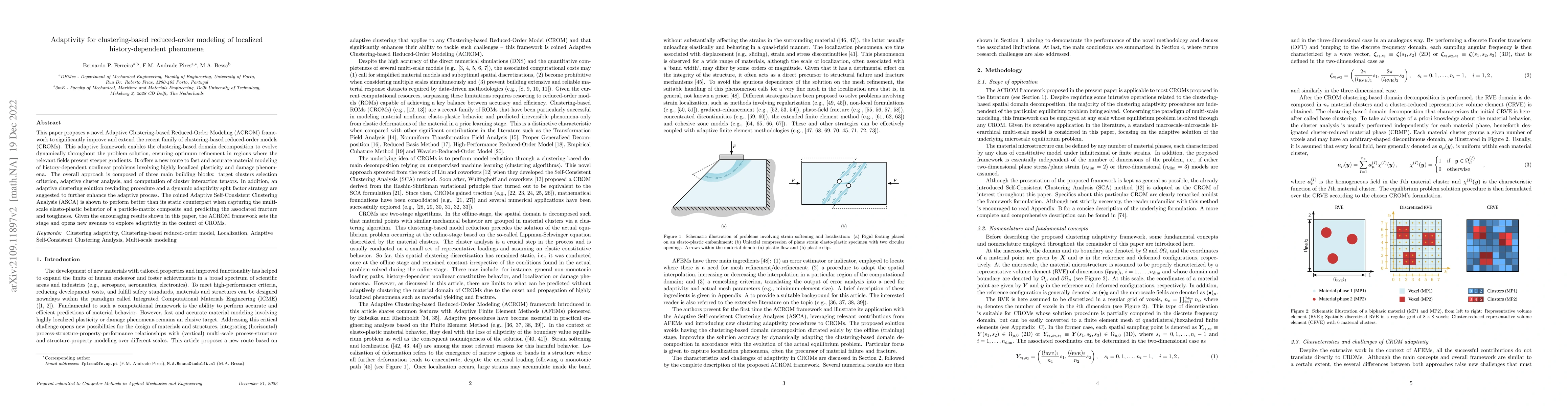 Thumbnail for Adaptivity for clustering-based reduced-order modeling of localized
  history-dependent phenomena