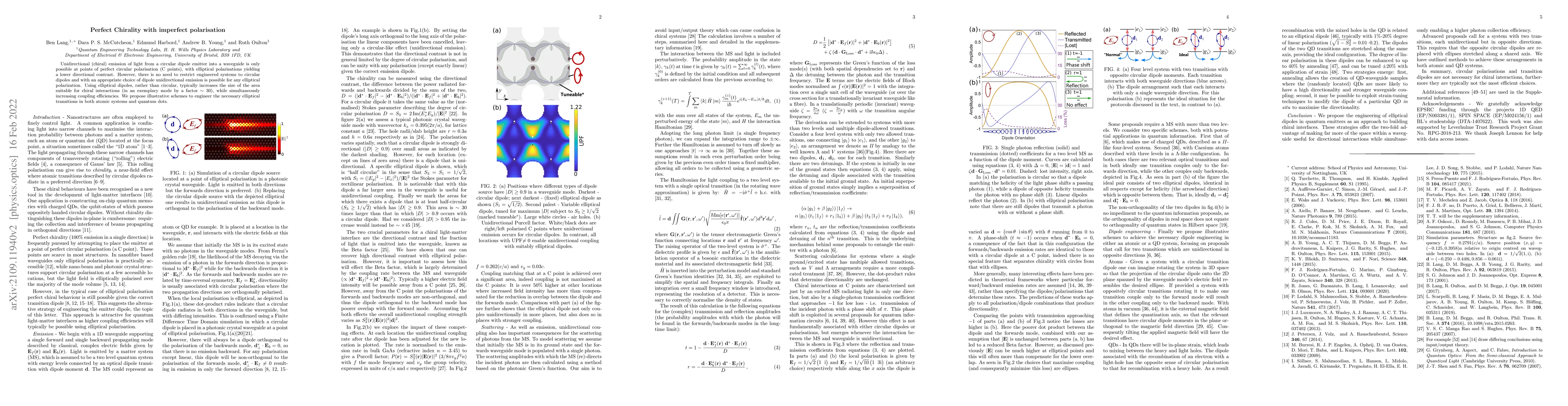 Thumbnail for Perfect Chirality with imperfect polarisation