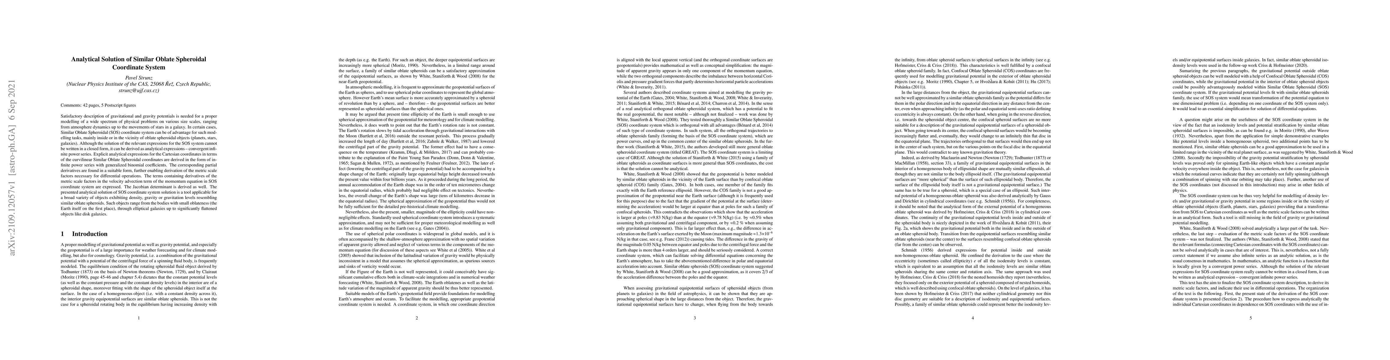 Thumbnail for Analytical Solution of Similar Oblate Spheroidal Coordinate System
