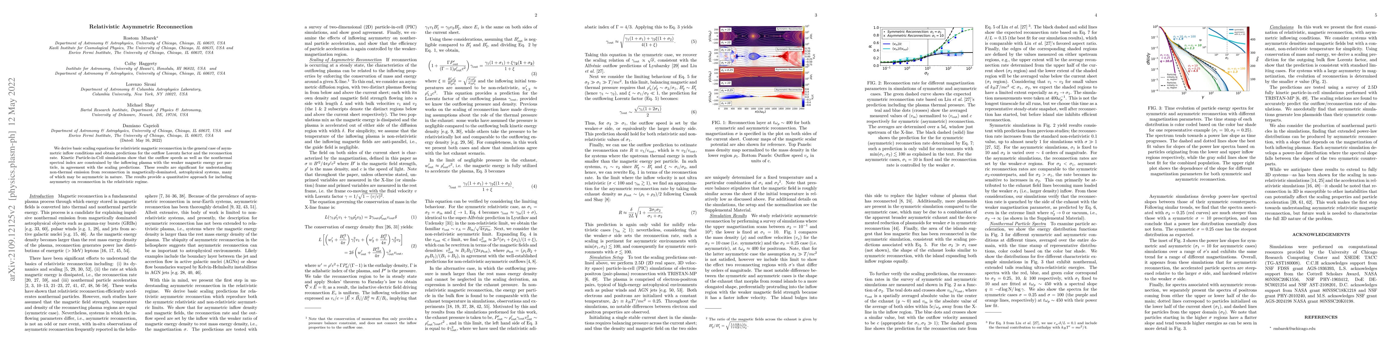 Thumbnail for Relativistic Asymmetric Reconnection