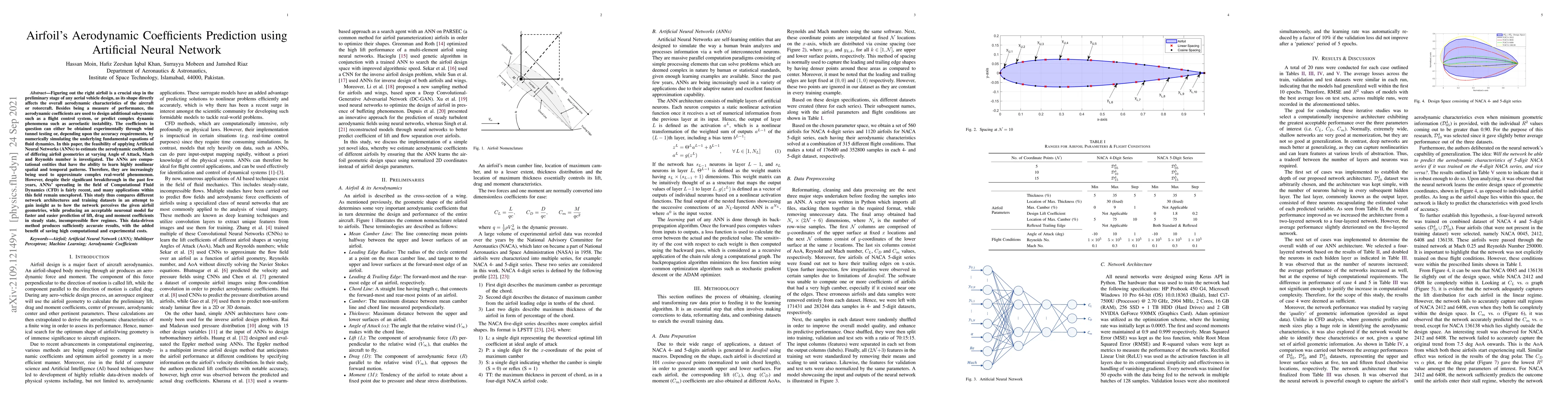 Thumbnail for Airfoil's Aerodynamic Coefficients Prediction using Artificial Neural
  Network