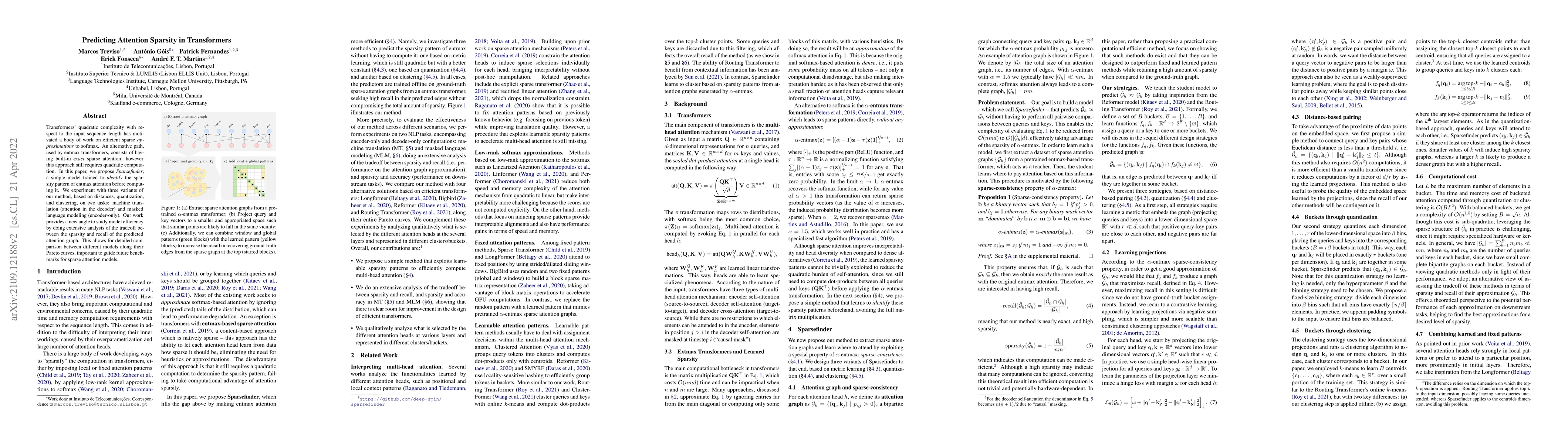 Thumbnail for Predicting Attention Sparsity in Transformers