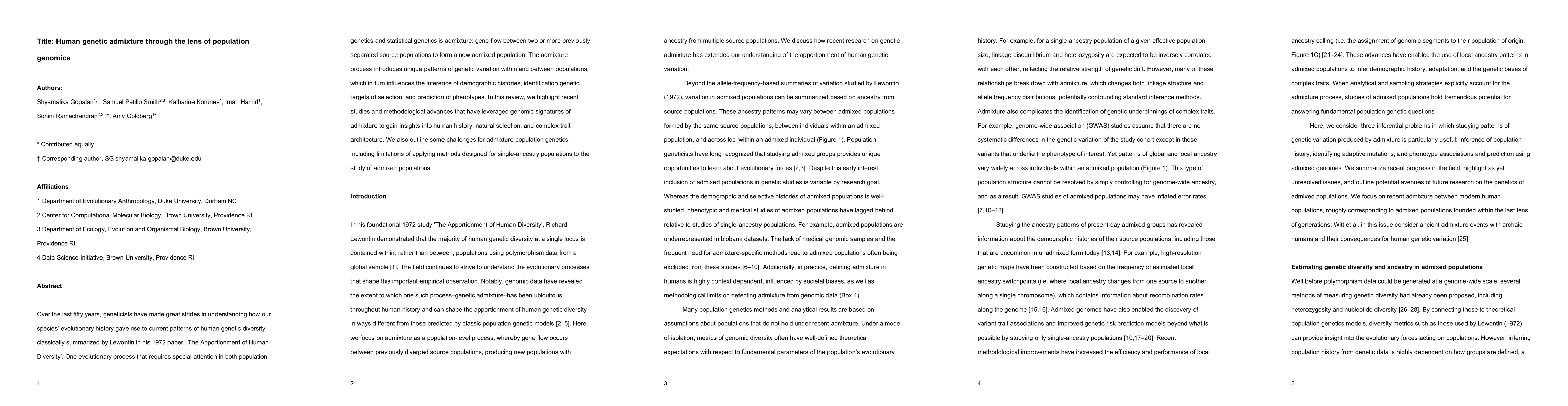 Thumbnail for Human genetic admixture through the lens of population genomics