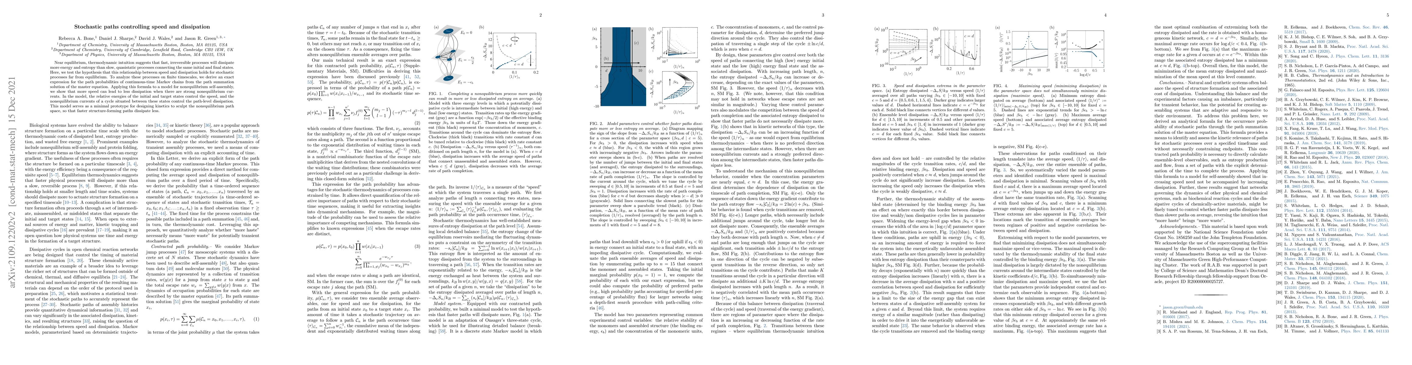 Thumbnail for Stochastic paths controlling speed and dissipation