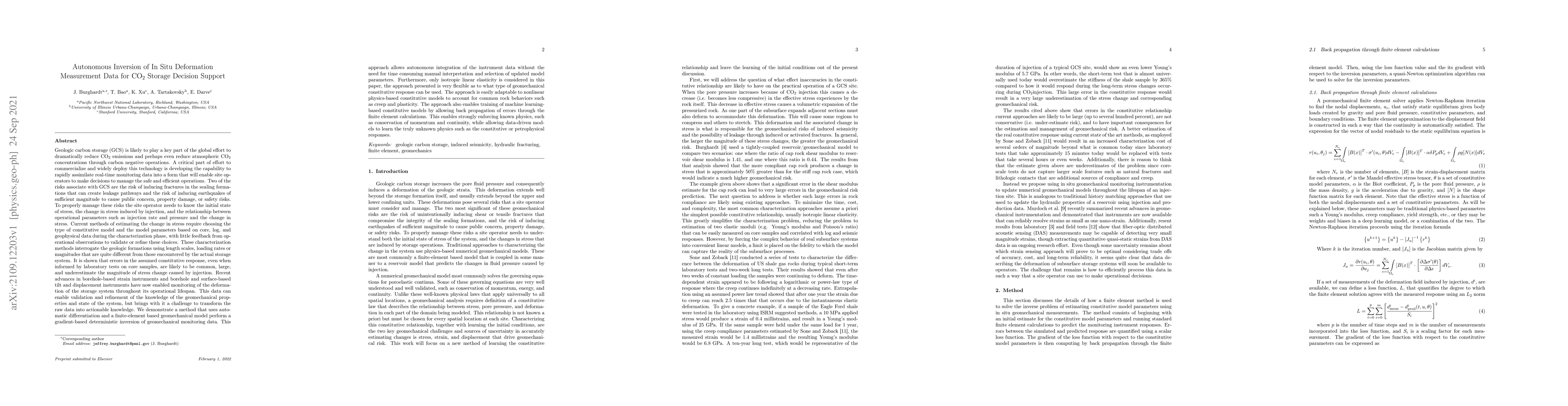 Thumbnail for Autonomous Inversion of In Situ Deformation Measurement Data for CO2
  Storage Decision Support