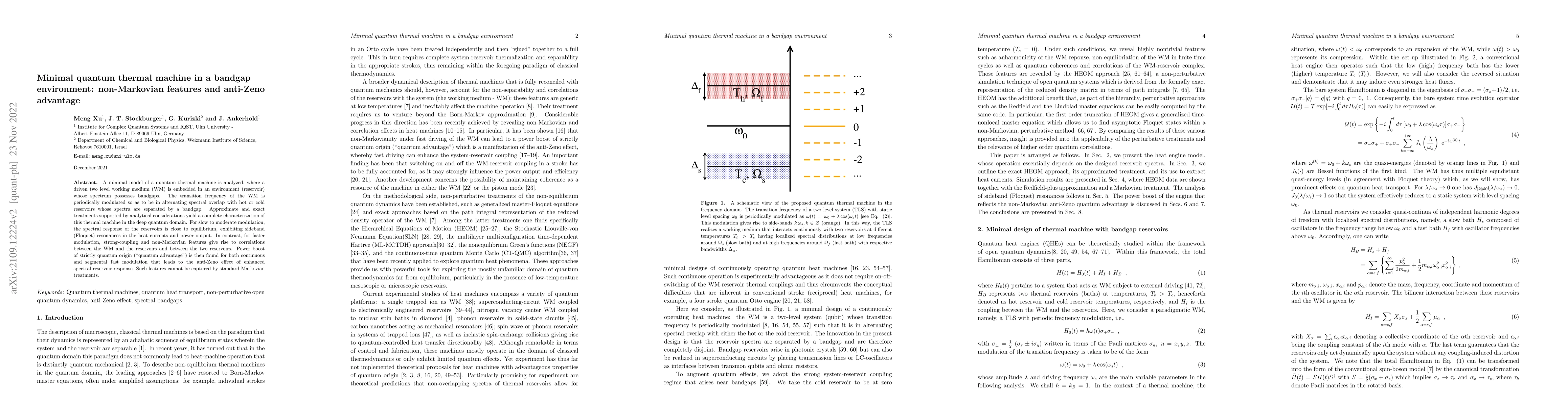 Thumbnail for Minimal quantum thermal machine in a bandgap environment: non-Markovian
  features and anti-Zeno advantage