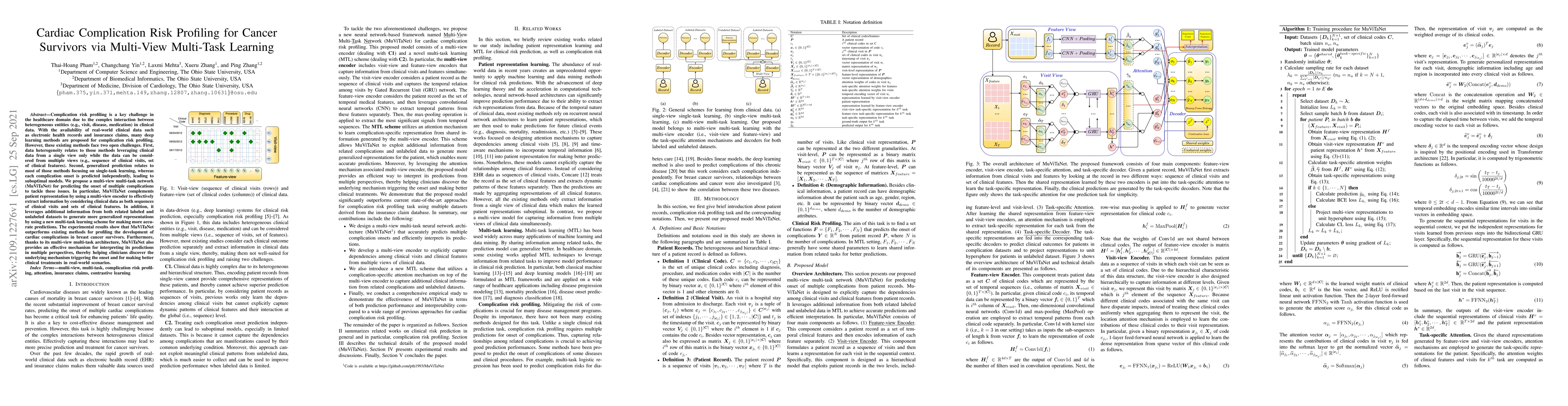 Thumbnail for Cardiac Complication Risk Profiling for Cancer Survivors via Multi-View
  Multi-Task Learning