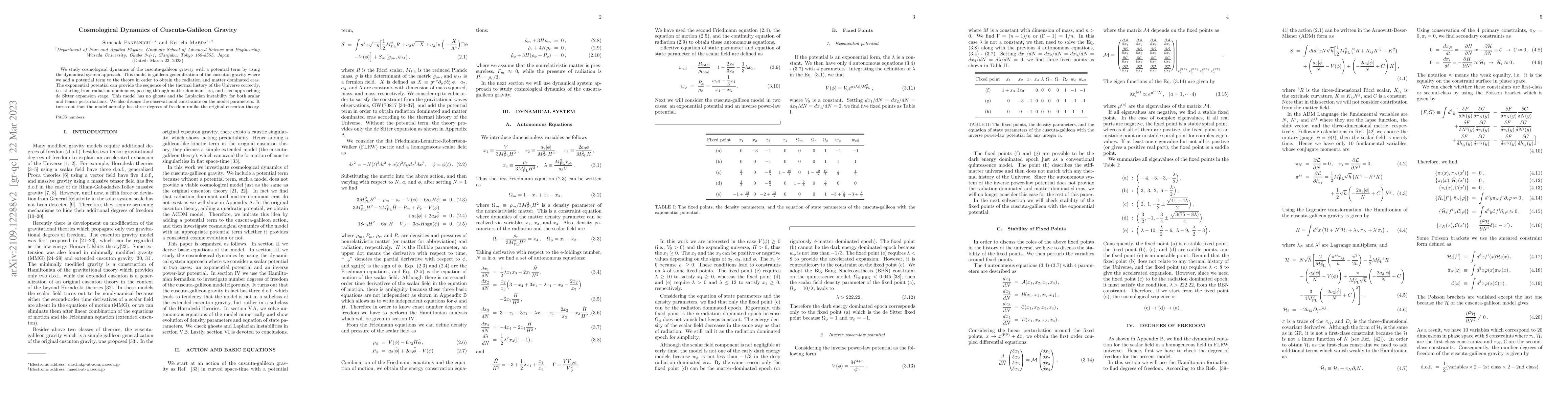 Thumbnail for Cosmological Dynamics of Cuscuta-Galileon Gravity