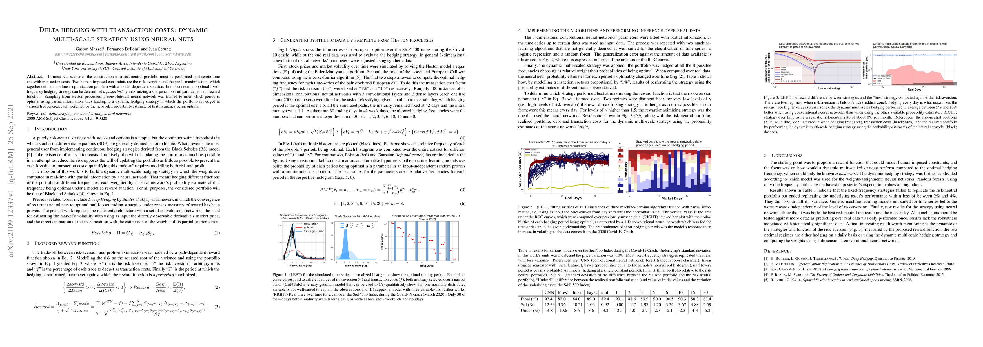 Thumbnail for Delta Hedging with Transaction Costs: Dynamic Multiscale Strategy using
  Neural Nets