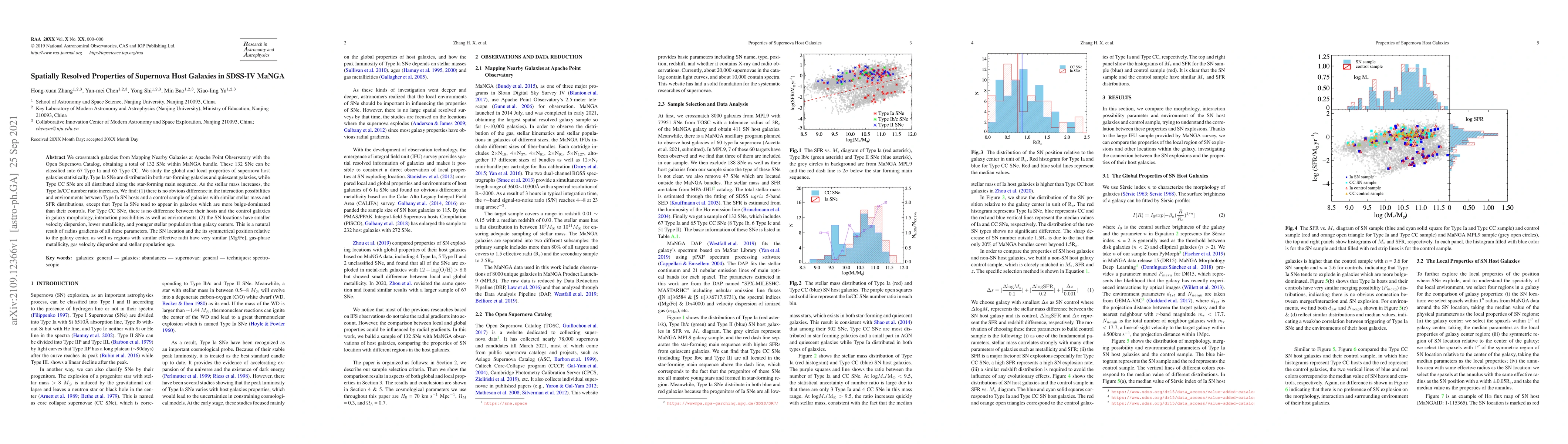 Thumbnail for Spatially Resolved Properties of Supernova Host Galaxies in SDSS-IV
  MaNGA