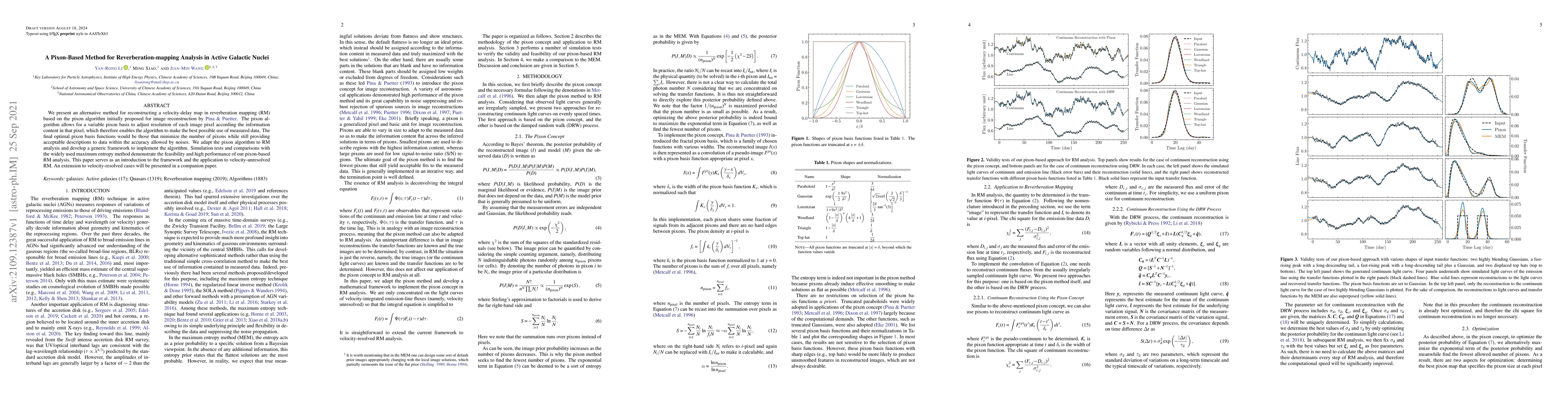 Thumbnail for A Pixon-Based Method for Reverberation-mapping Analysis in Active
  Galactic Nuclei