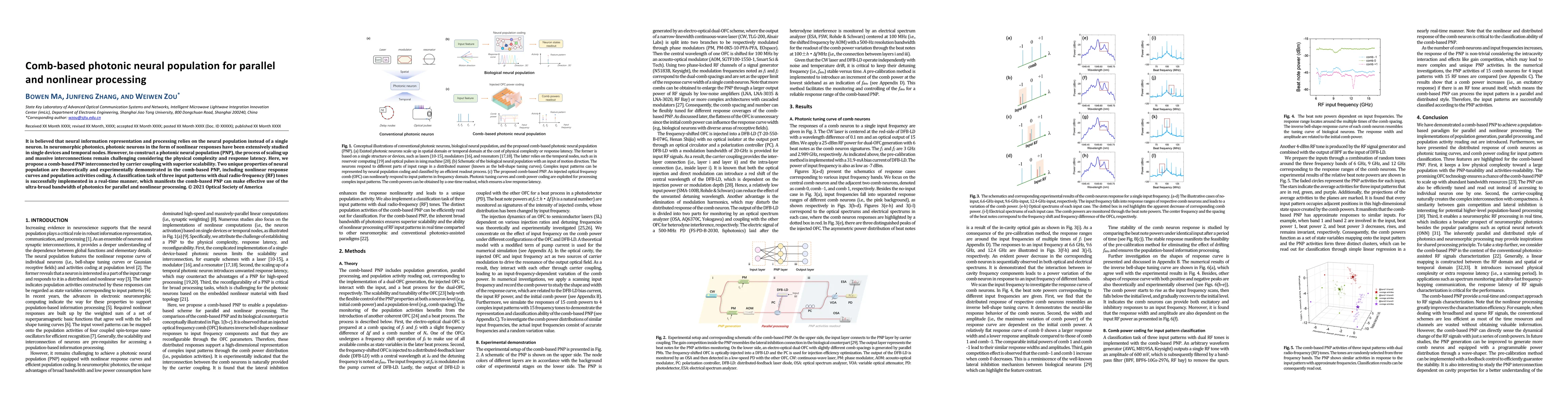 Thumbnail for Comb-based photonic neural population for parallel and nonlinear
  processing
