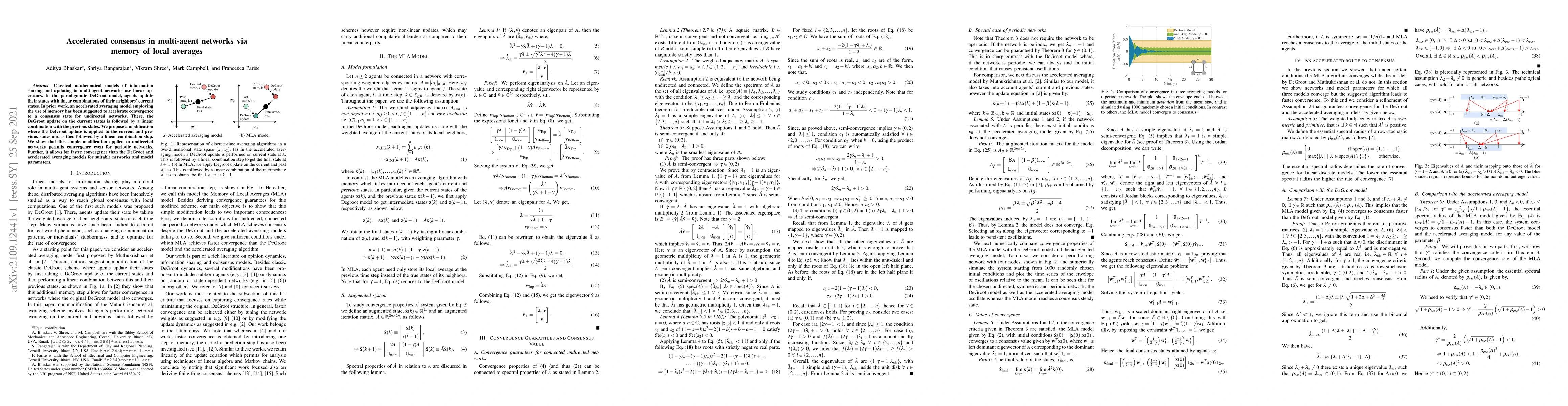 Thumbnail for Accelerated consensus in multi-agent networks via memory of local
  averages