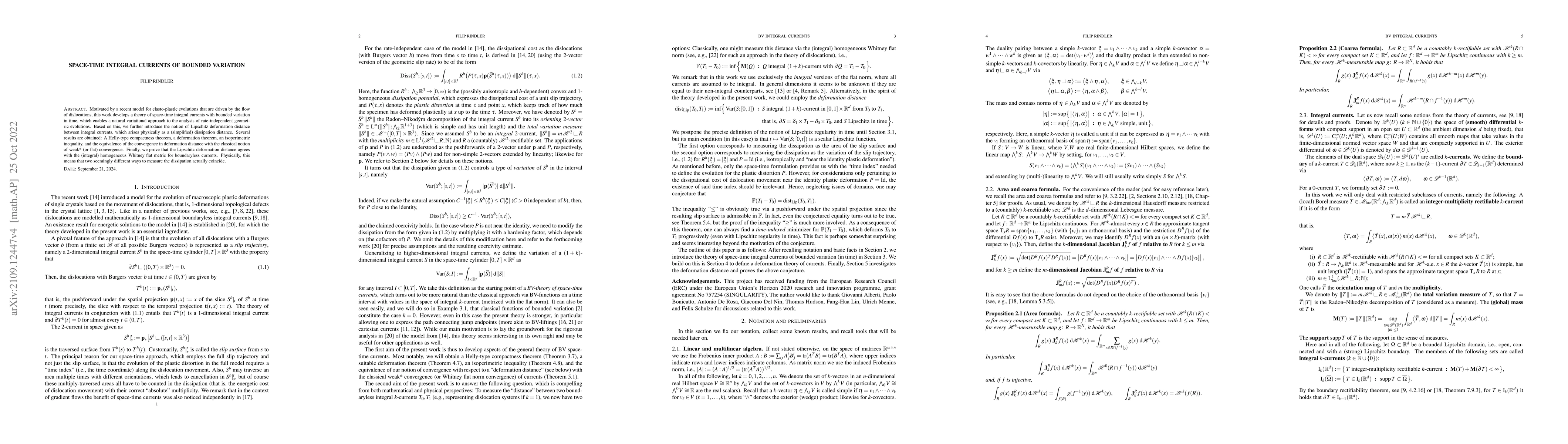 Thumbnail for Space-time integral currents of bounded variation