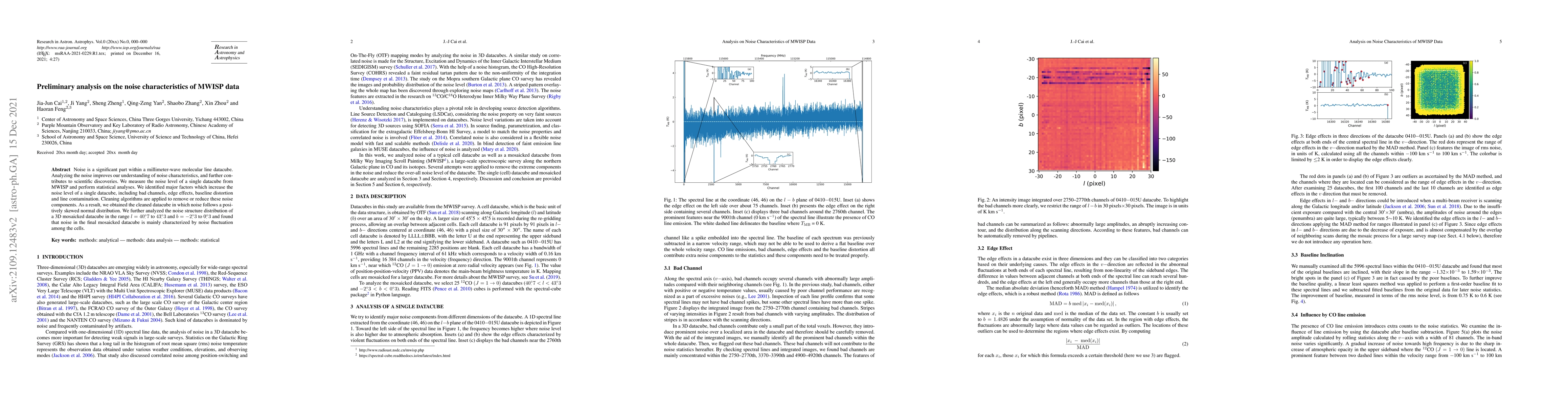 Thumbnail for Preliminary analysis on the noise characteristics of MWISP data