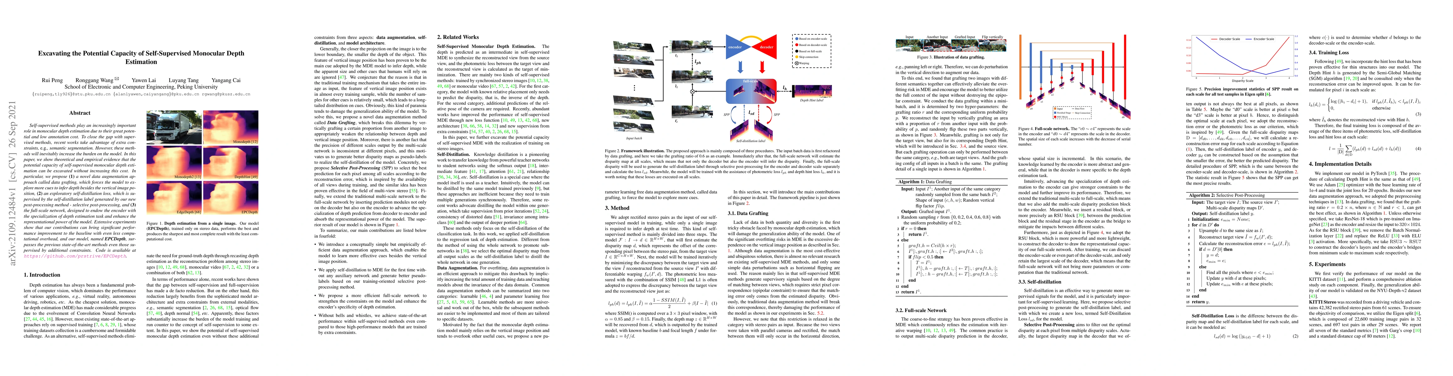 Thumbnail for Excavating the Potential Capacity of Self-Supervised Monocular Depth
  Estimation