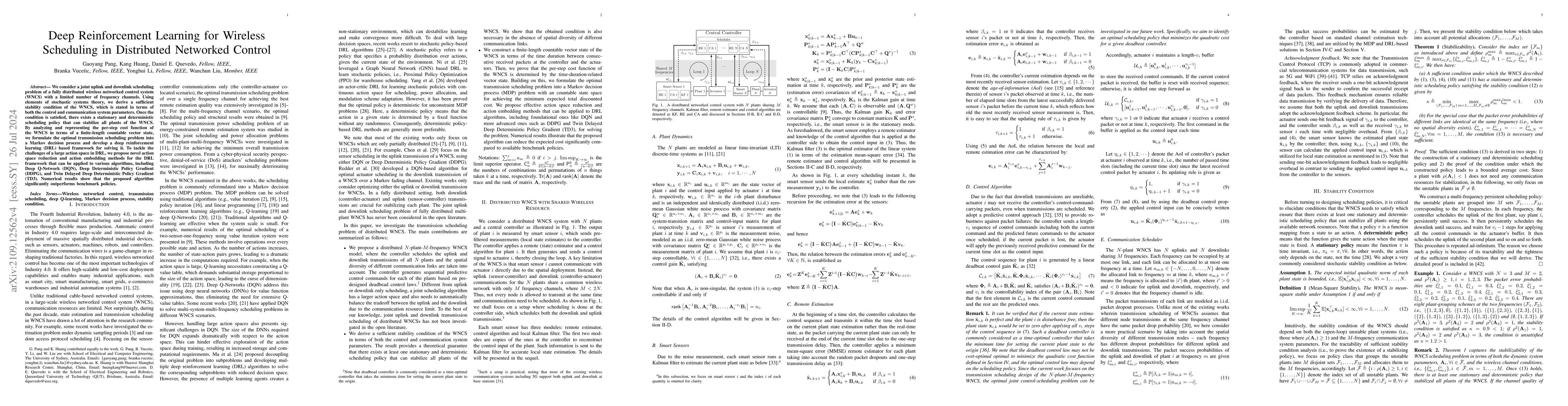 Thumbnail for Deep Reinforcement Learning for Wireless Scheduling in Distributed
  Networked Control