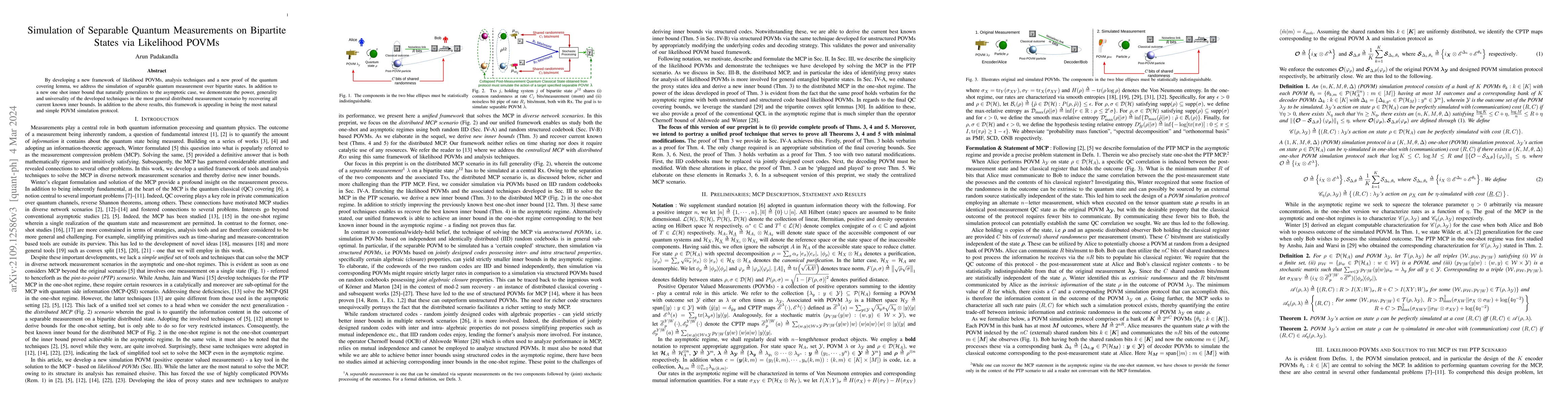 Thumbnail for Optimal Simulation of Quantum Measurements via the Likelihood POVMs