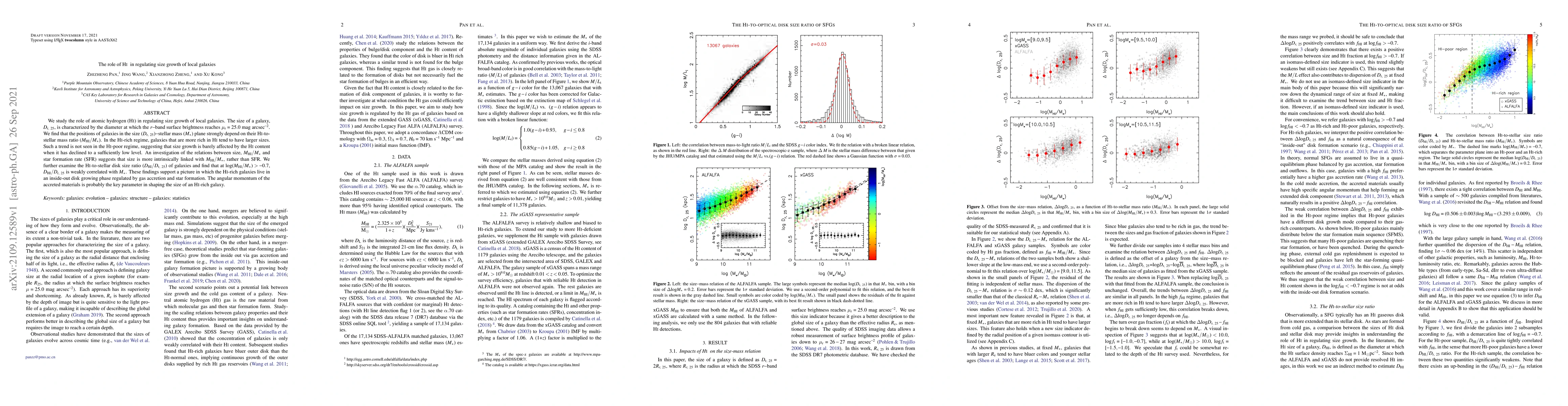 Thumbnail for The role of HI in regulating size growth of local galaxies