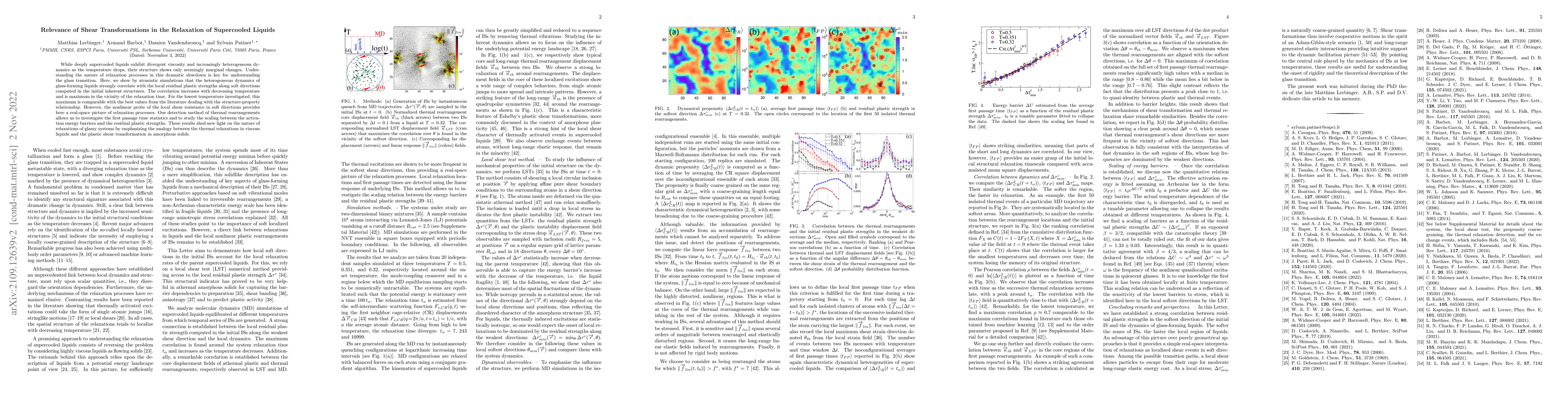 Thumbnail for Relevance of Shear Transformations in the Relaxation of Supercooled
  Liquids