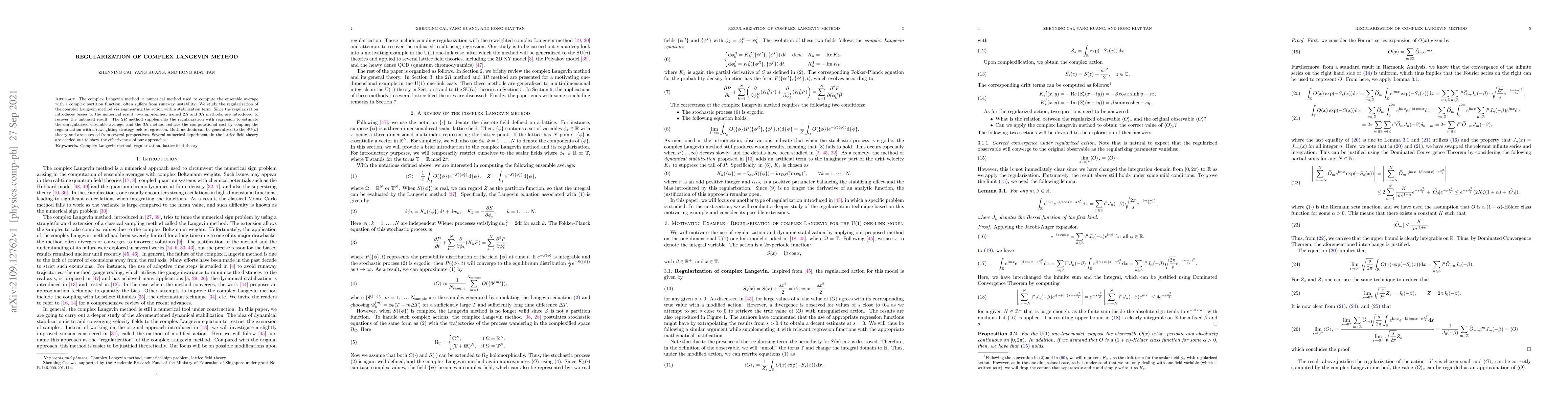 Thumbnail for Regularization of Complex Langevin Method