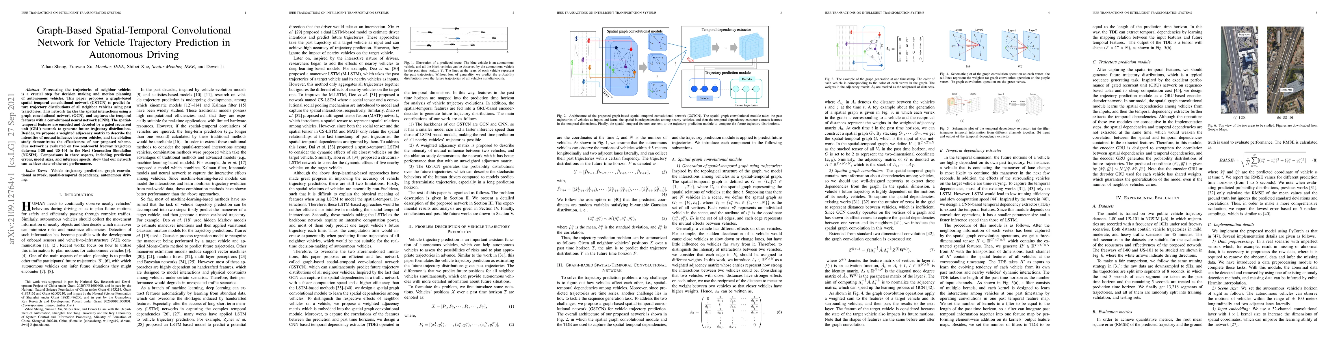 Thumbnail for Graph-Based Spatial-Temporal Convolutional Network for Vehicle
  Trajectory Prediction in Autonomous Driving