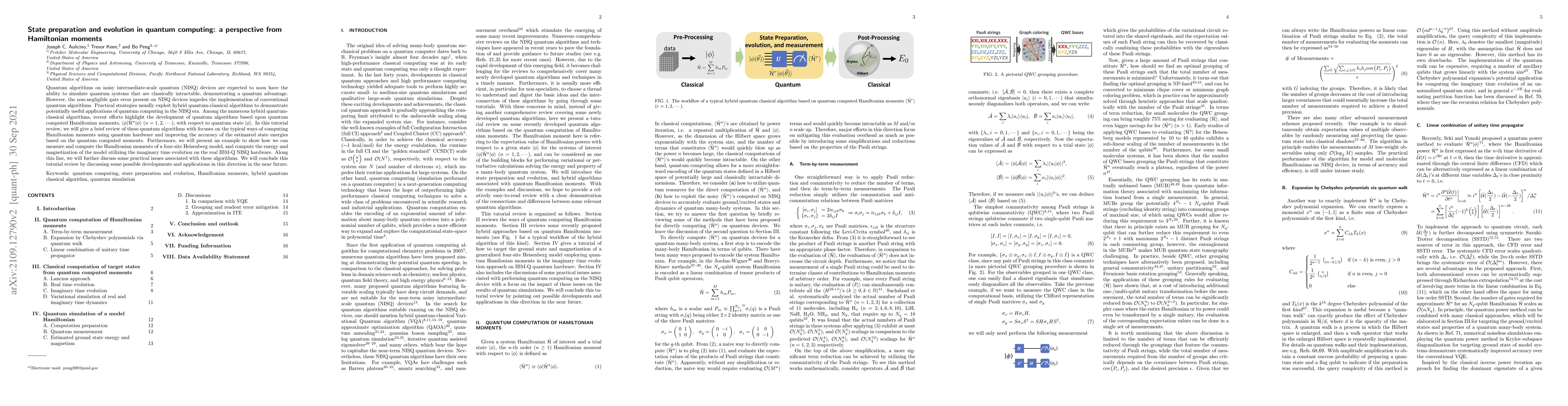 Thumbnail for State preparation and evolution in quantum computing: a perspective from
  Hamiltonian moments