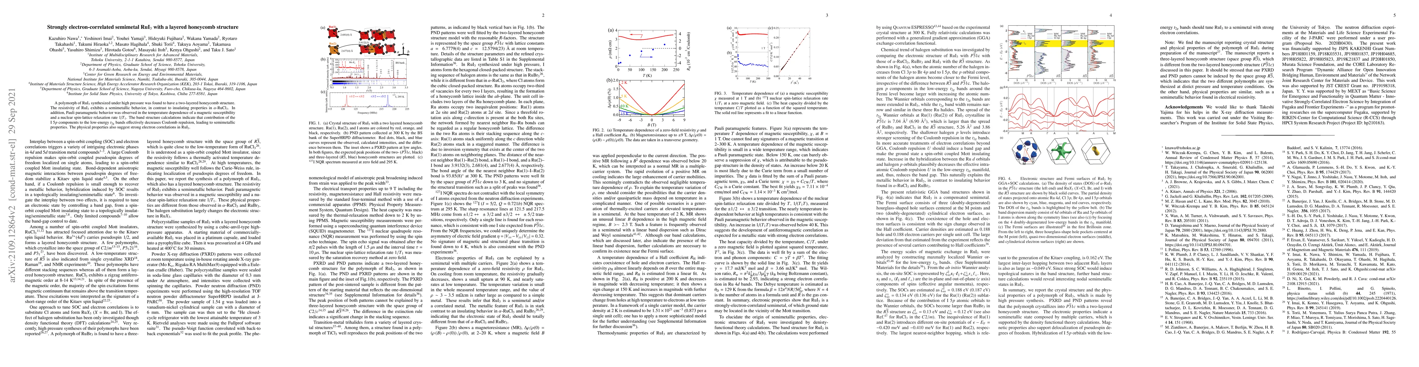 Thumbnail for Strongly electron-correlated semimetal RuI$_3$ with a layered honeycomb
  structure