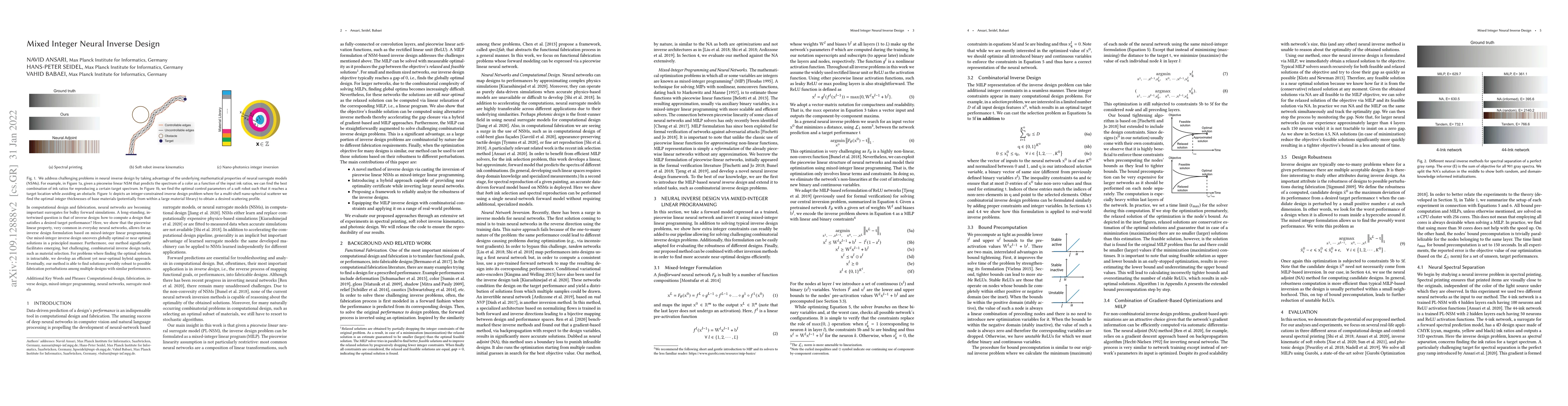 Thumbnail for Mixed Integer Neural Inverse Design
