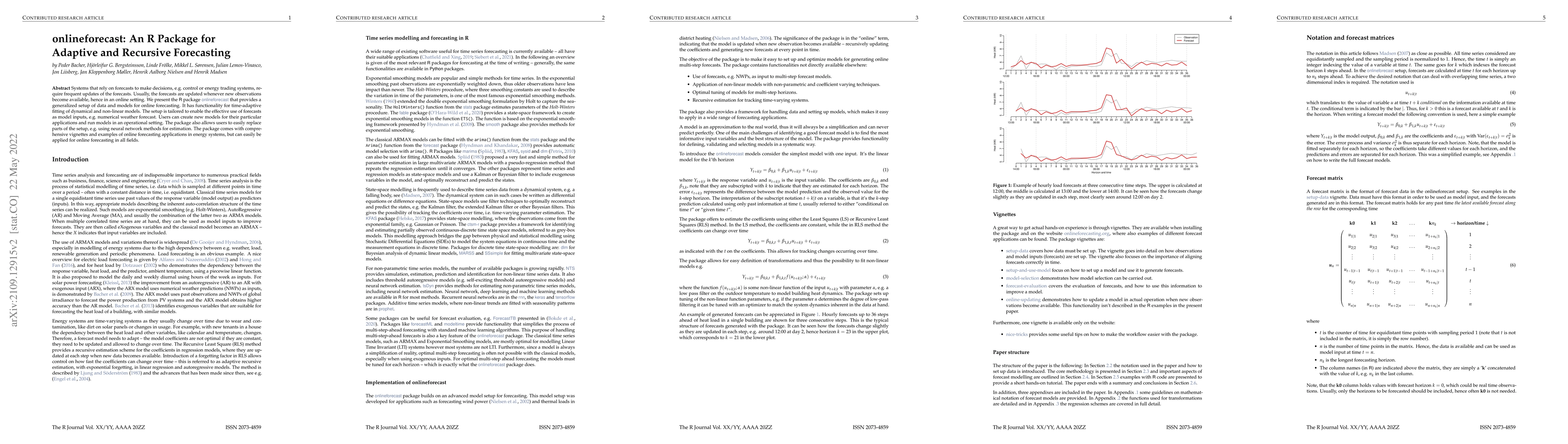 Thumbnail for onlineforecast: An R package for adaptive and recursive forecasting