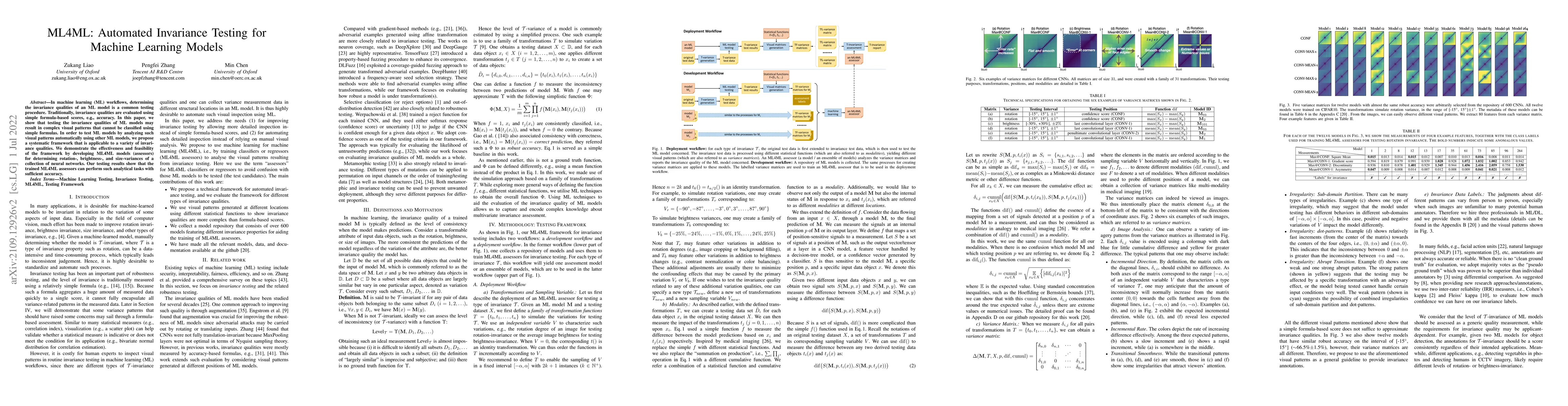 Thumbnail for ML4ML: Automated Invariance Testing for Machine Learning Models
