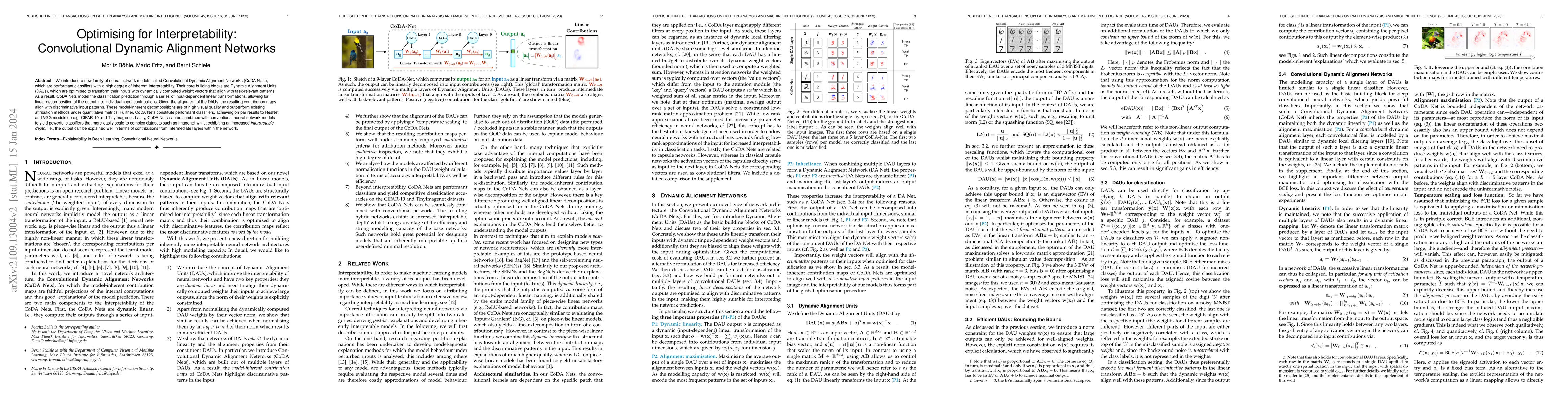 Thumbnail for Optimising for Interpretability: Convolutional Dynamic Alignment
  Networks