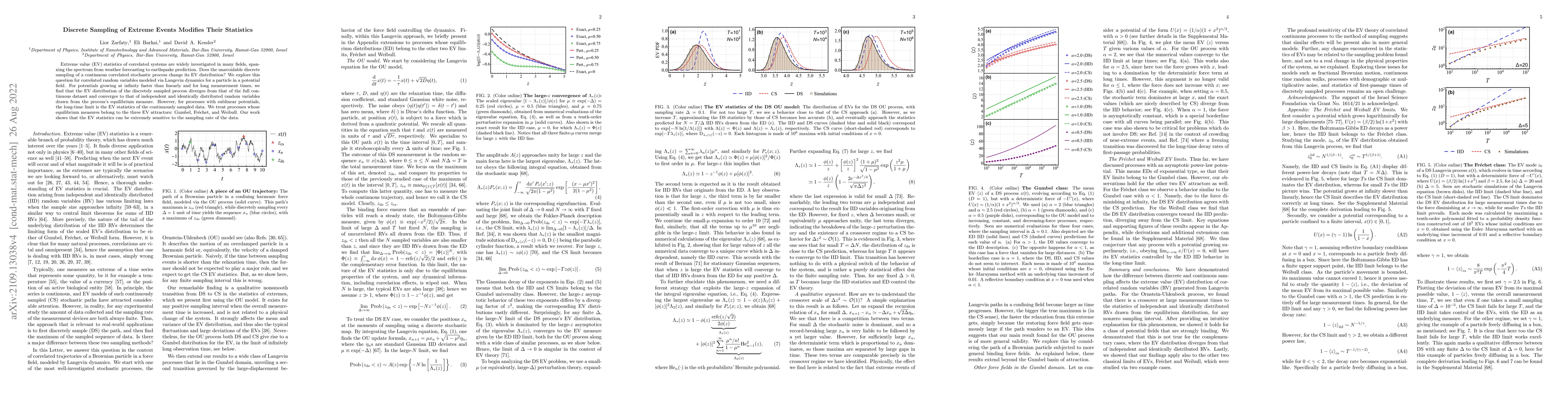 Thumbnail for Discrete Sampling of Extreme Events Modifies Their Statistics
