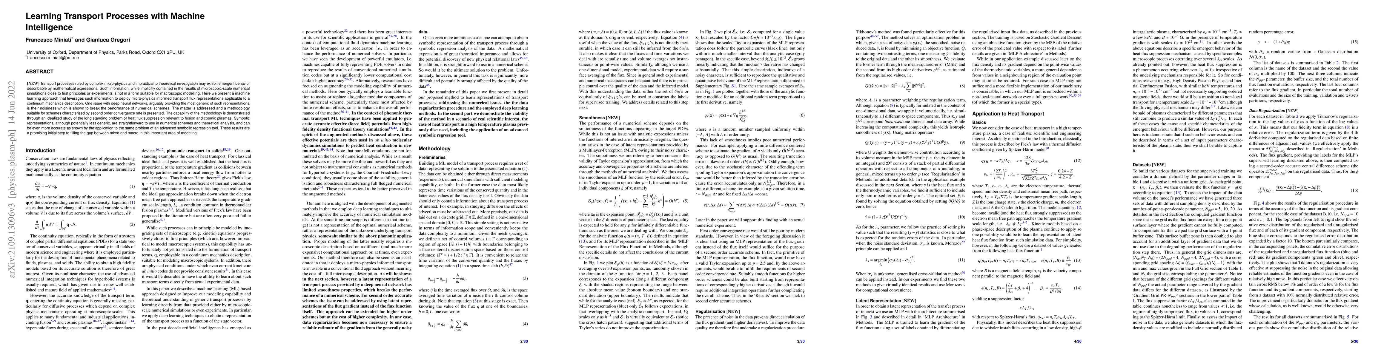 Thumbnail for Learning Transport Processes with Machine Intelligence