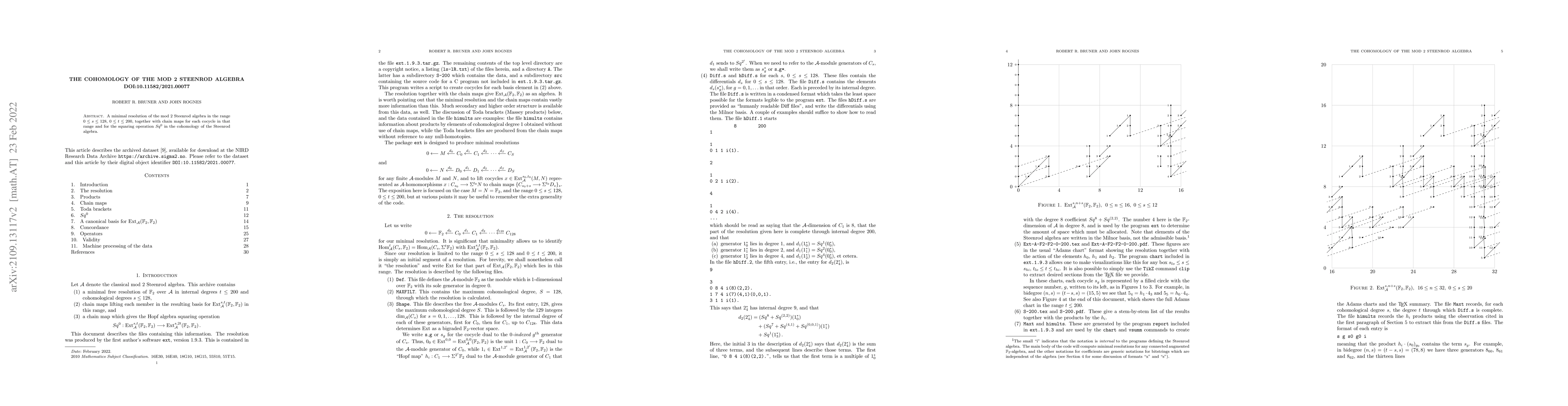 Thumbnail for The cohomology of the mod 2 Steenrod algebra