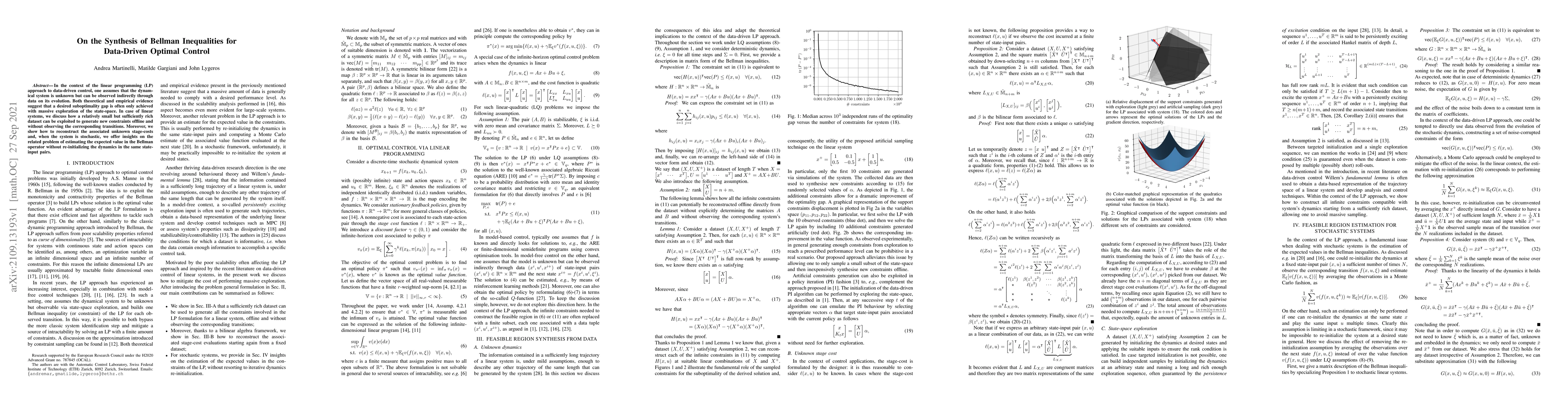 Thumbnail for On the Synthesis of Bellman Inequalities for Data-Driven Optimal Control