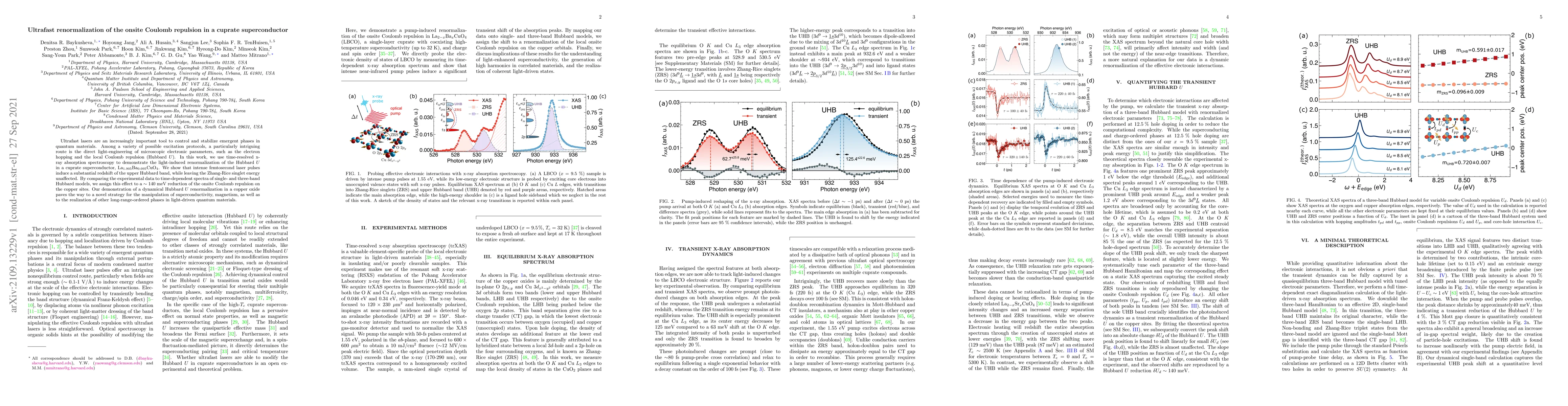 Thumbnail for Ultrafast renormalization of the onsite Coulomb repulsion in a cuprate
  superconductor