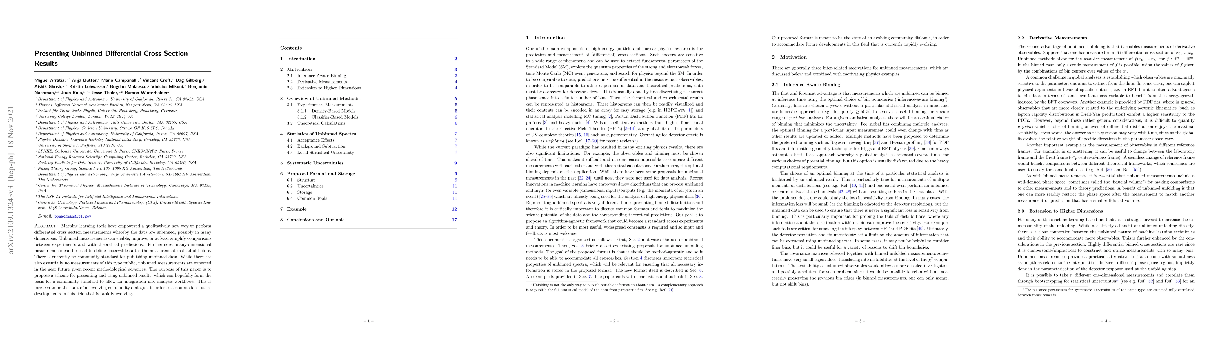Thumbnail for Presenting Unbinned Differential Cross Section Results