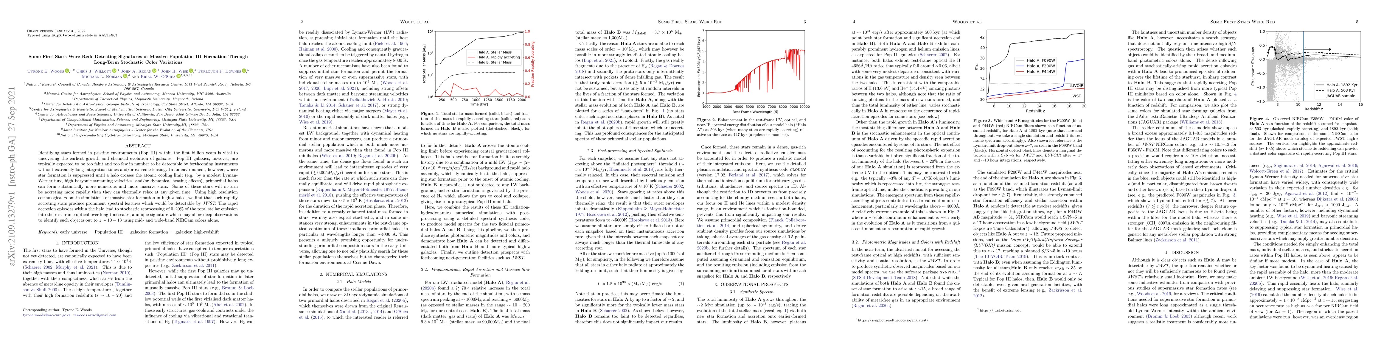 Thumbnail for Some First Stars Were Red: Detecting Signatures of Massive Population
  III Formation Through Long-Term Stochastic Color Variations